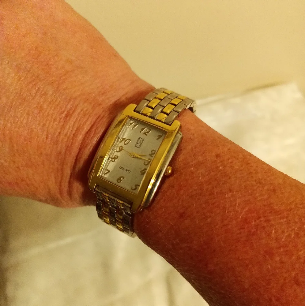 Paul Sebastian two toned gold and silver watch